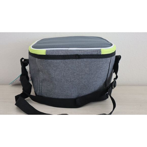 Arizona Artic Pak C1006 Volt Green/Gray Double Material Insulated 6 Can Cooler - Picture 2 of 6